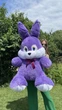 Мягкая игрушка BigMishki плюшевый зайка 130 см фиолетовый - изображение 1