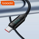 Кабель Toocki Type-C – Type-C PD 100W (20V/5A) LED дисплей швидка зарядка для ноутбуків смартфонів планшетів 1000мм BLACK (690434140718) - зображення 9