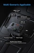 Автомобильный FM-трансмиттер Baseus S-09 Lite Bluetooth 5.3 Type-C + 2 USB 18 Вт ресивер, модулятор black (6932172643447) - изображение 2
