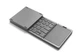 Бездротова клавіатура ENG,RU,UKR складна з тачпадом B089T Bluetooth Foldable Keyboard dark gray - зображення 6