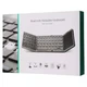 Бездротова клавіатура ENG,RU,UKR складна з тачпадом B089T Bluetooth Foldable Keyboard dark gray - зображення 13