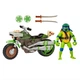 Игровой набор Playmates Toys Черепашки-Ниндзя III TMNT Леонардо на мотоцикле - изображение 4