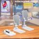 Складна підставка тримач для телефону та планшета Hybrid Folding Stand Plastic №1 регульований - зображення 1