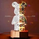 3D лампа Хрустальный Мишка Фейерверк Медведь Bearbick декоративный стеклянный ночник светодиодный светильник 16 цветов LED на аккумуляторе - изображение 9