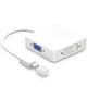 Адаптер / розгалужувач з mini Display Port на HDMI/VGA/DVI порти Addap MDPA-01Mix | перехідник 3в1 для передачі відеосигналу, FullHD 1080P - зображення 3
