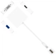 Конвертер відеосигналу з mini Display Port на HDMI/VGA/DVI роз'єми Digital Lion MDPA01Mix, розгалужувач, перехідник, адаптер 3в1 - зображення 3