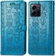 Чехол Embossed Cat and Dog для Xiaomi Redmi Note 12 книжка кожа PU с визитницей голубой - изображение 1