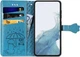 Чехол Embossed Cat and Dog для Xiaomi Redmi Note 12 книжка кожа PU с визитницей голубой - изображение 3