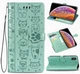 Чохол Embossed Cat and Dog для iPhone XS Max книжка з візитницею шкіра PU м'ятний - зображення 1