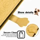 Чехол Embossed Cat and Dog для Motorola Edge 50 Fusion книжка кожа PU с визитницей желтый - изображение 5