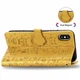 Чехол Embossed Cat and Dog для IPhone XS Max книжка с визитницей кожа PU желтый - изображение 5