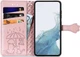 Чехол Embossed Cat and Dog для Xiaomi Redmi Note 12 книжка кожа PU с визитницей розовое золото - изображение 3