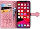 Чохол Embossed Cat and Dog для Iphone 11 Pro книжка з візитівкою шкіра PU рожевий - зображення 4