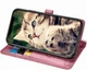 Чохол Embossed Cat and Dog для Iphone 11 Pro книжка з візитівкою шкіра PU рожевий - зображення 5