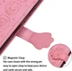 Чохол Embossed Cat and Dog для Iphone 11 Pro книжка з візитівкою шкіра PU рожевий - зображення 7
