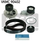 Комплект ГРМ SKF VKMC90402 Daewoo Nubira; Chevrolet Lacetti, Aveo, Cruze, Tacuma 25191263, 25183772, 96352650 - изображение 1