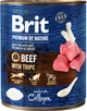 Влажный корм для собак Brit Premium Говядина с требухой 800 г (8595602538607) - изображение 1