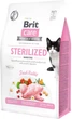 Сухий корм для стерилізованих котів з чутливим травленням Brit Care Cat GF Sterilized Sensitive з кроликом 0.4 кг (8595602540778) - изображение 1
