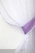 Кухонный комплект VR-Textil № 103к шторки с ламбрекеном белый с сиреневым 150х170 см (52-0526) - изображение 3