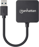 Перехідник Manhattan Super Hi-Speed 4-port USB3.0 Black (766623162296) - зображення 4