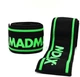 Бинты на колени MadMax MFA-299 Non slide & slip knee wraps 2.0 м Black/Green - изображение 5