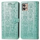 Чохол Embossed Cat and Dog для Motorola Moto G32 книжка шкіра PU з м'ятний візитницею - зображення 4