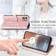 Чохол Embossed Cat and Dog для Motorola Moto G32 книжка шкіра PU з візитницею рожеве золото - зображення 3