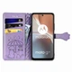 Чохол Embossed Cat and Dog для Motorola Moto G32 книжка шкіра PU з візитницею фіолетовий - зображення 2