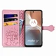 Чехол Embossed Cat and Dog для Motorola Moto G32 книжка кожа PU с визитницей розовый - изображение 2