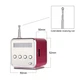 Портативна колонка Lem Berger, з FM-радіо, Bluetooth, Роз'ємами micro SD/TF/USB, RGB-підсвічування, TD-V26, червона - зображення 5