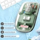 Миша бездротова Fmouse, прозора, акумуляторна, дворежимна, з'єднання по Bluetooth та через фішку 2,4GHz, 2400 DPI, з підсвіткою, зелена, M133, 3309782 - зображення 2