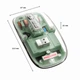 Миша бездротова Fmouse, прозора, акумуляторна, дворежимна, з'єднання по Bluetooth та через фішку 2,4GHz, 2400 DPI, з підсвіткою, зелена, M133, 3309782 - зображення 4