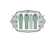 Намет тримісний (3+1) Pinguin Gemini 210, Green (PNG 112) - зображення 2