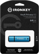 Флеш пам'ять USB Kingston IronKey Vault Privacy 50 64GB USB 3.2 Type-A Blue (IKVP50/64GB) - зображення 3