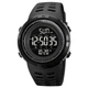 Часы наручные мужские SKMEI 2070BK BLACK, водостойкие тактические часы. Цвет: черный - изображение 1