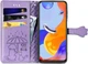 Чохол Embossed Cat and Dog для Xiaomi Redmi Note 11 / Note 11S книжка шкіра PU фіолетовий - зображення 2