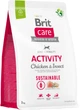 Корм для собак с повышенной активностью Brit Care Dog Sustainable Activity с курицей и насекомыми 3 кг (8595602559237) - изображение 1