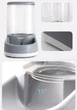 Кормушка и поилка для кошек и собак Hoopet 2 x 3.5L, комплект Серый (098-GREY) - изображение 6