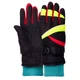 Перчатки горнолыжные детские Zelart Action 51-1 размер L-XL (9-12 лет) Black-Neon Green-Red - изображение 1
