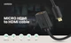 Кабель Micro HDMI штекер to HDMI 2.0 Ugreen разъем 4K 60Hz 22CM Black (20134) - изображение 4
