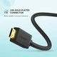 Кабель Mini HDMI штекер to HDMI 2.0 Ugreen разъем 4K 60Hz 22CM Black (20137) - изображение 4