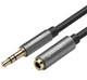 Кабель аудіо UGREEN AV118 3 pin 3.5 мм подовжувач 3 м Black Gray (10595) - зображення 7