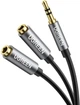 Кабель аудіо AUX Ugreen 3.5 mm стерео спліттер 20CM Black (AV123) - зображення 1