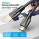 Кабель видео Vention HDMI 2.1 8K 60Hz 7680P 48Gbps 1.5M Black (AANBG) - изображение 2