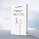 Зарядний кабель Ugreen MFi сертифікований USB-C to Lightning 1М Nylon Silver (US304) - зображення 6