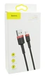 Кабель зарядный Baseus Cafule Cable USB to Lightning 2.4A 1m Red Black (CALKLF-B19) - изображение 5