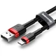 Кабель зарядный Baseus Cafule Cable USB to Lightning 2.4A 1m Red Black (CALKLF-B19) - изображение 12