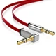 Кабель плоский аудио AUX Ugreen 3.5 mm 0.5M Red (AV119) - изображение 1