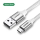 Зарядний кабель Ugreen Micro USB 2.0 5V2.4A 1.5M Silver (US290) - зображення 6