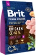 Сухий корм для дорослих собак дрібних порід Brit Premium Adult S зі смаком курки 3 кг (8595602526291) - изображение 1